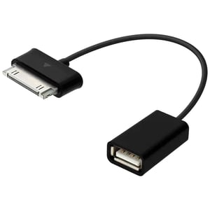 Techly I-SAM-EXT20 Phone Cable, Black, 0.2 m, USB-A to Samsung 30-pin