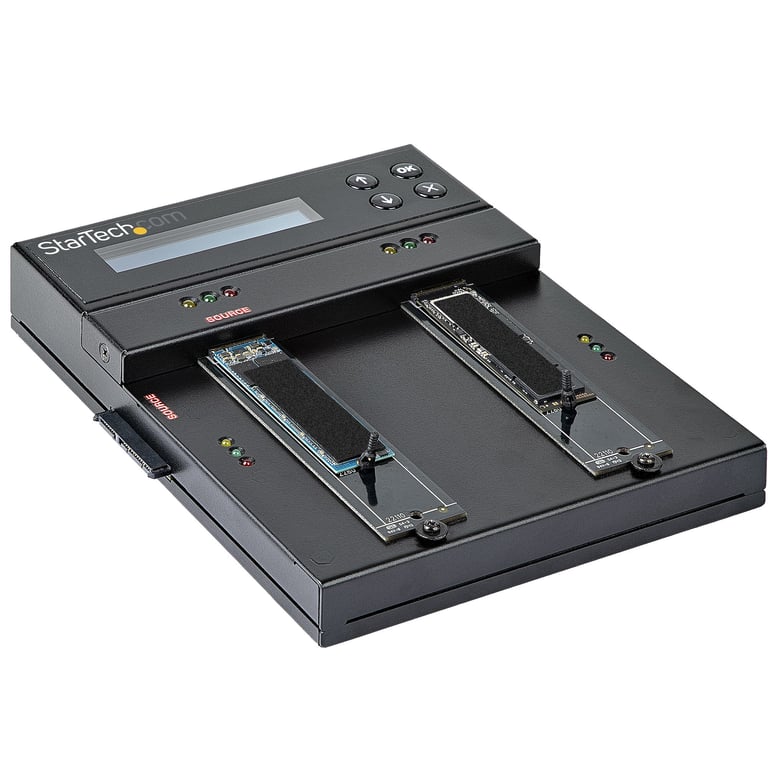 StarTech SM2DUPE11 duplikator Duplikator HDD/SSD Czarny 1 kopii