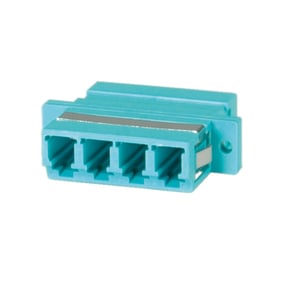 VALUE Fibre Optic Adapter LC Quadruple, OM3 PB Fiber Optic Adapter