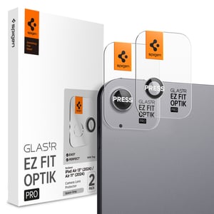 Spigen GLAS.tR EZ Fit Optik Pro Apple Camera Lens Cover, 2-Pack