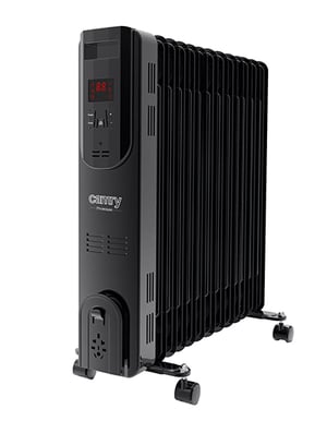 Camry Premium CR 7814 Heizkörper, Innenbereich, schwarz, 2500 W, elektrischer Öl-Raumheizkörper