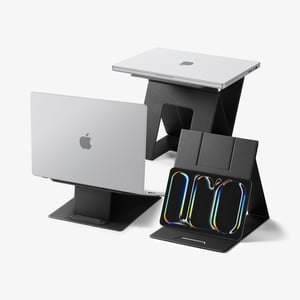 Spigen AMP11119 Laptop Stand, Notebook Stand, Black, 40.6 cm (16")
