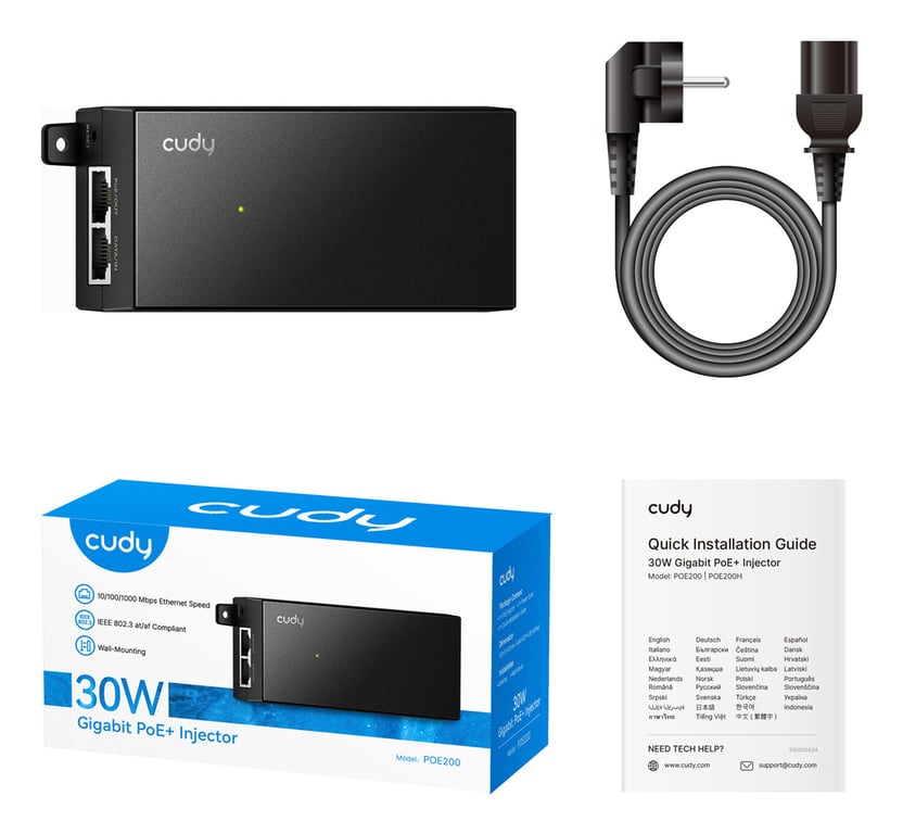 Cudy POE200 adapter PoE Gigabit Ethernet 54 V
