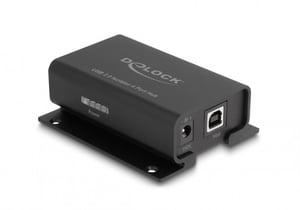 DeLOCK 4-portars isolerande USB 2.0-hubb med 5 kV isolering för datalinjer