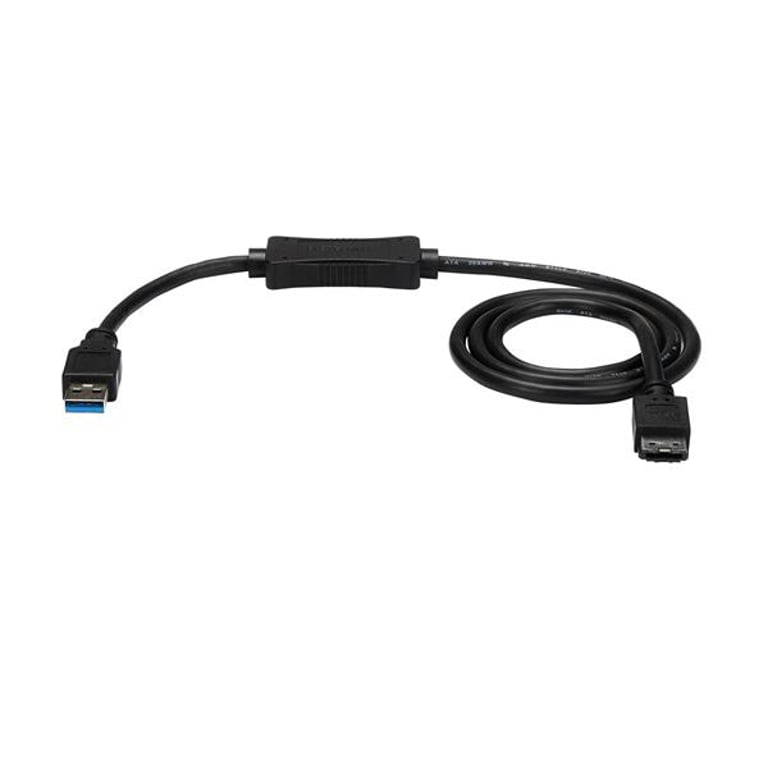 StarTech USB3S2ESATA3 kabel USB 0,9 m USB A Czarny