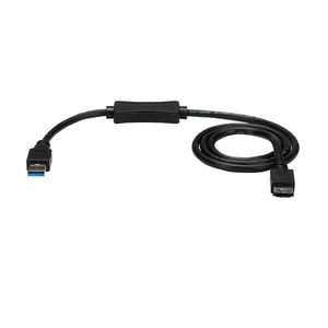 StarTech USB3S2ESATA3 kabel USB 0,9 m USB A Czarny