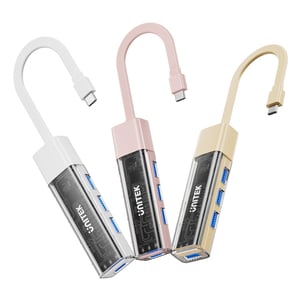 UNITEK H1319AWH01 zewnętrzna karta graficzna usb Kremowy, Różowy, Biały
