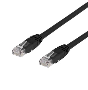 Deltaco 00210002 Network Cable, Black, 10 m, Cat6 U/UTP (UTP)