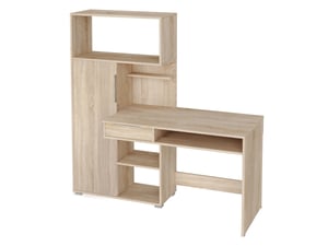 Tuckano Desk with Bookcase 150x149x58 DUET sonoma