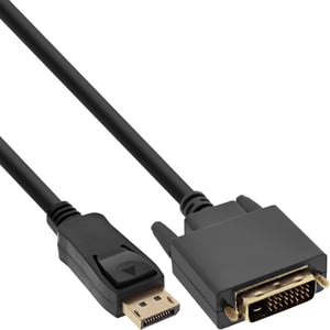 InLine 17110 adapter kablowy 10 m DisplayPort DVI-D Czarny
