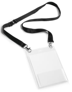 Durable 852501 ID badge and badge holder, fabric, 10 pcs.