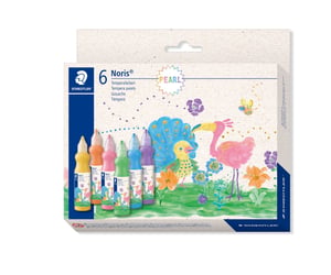 Staedtler 8853M C6 Temperafarbe Flasche Grün, Orange, Rosa, Violett, Gelb