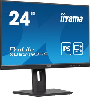 iiyama ProLite XUB2493HS-B6 monitor komputerowy 60,5 cm (23.8") 1920 x 1080 px Full HD LED Black