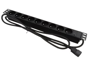 Alantec PZ09U Verteiler 1,8 m, 9 x Netzanschlussbuchse, für den Innenbereich, schwarz