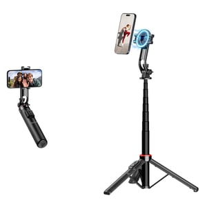 Rollei 26944 Smartphone-Stativ mit 3 Beinen, schwarz