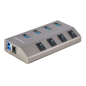 StarTech 5G4AIBS-USB-HUB-EU USB 3.2 Gen 1 (3.1 Gen 1) Type-B-hubbar och koncentratorer 5000 Mbit/s Grå