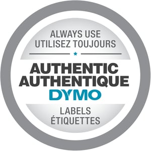DYMO D1 - Standard Etykiety - Czerwony na białym - 19mm x 7m