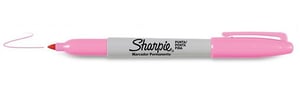 Sharpie Fine Point marker permanentny Końcówka cienka Różowy