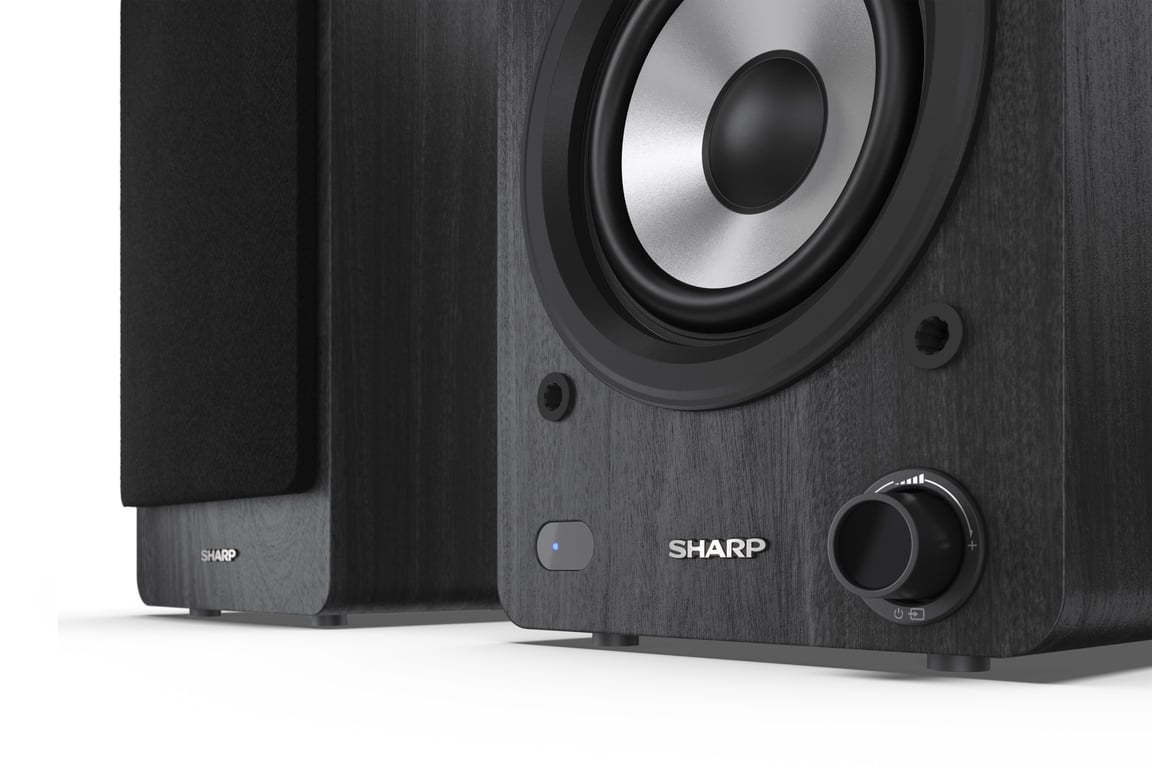 Sharp Bookshelf Speakers 2-drożny Czarny Przewodowy i Bezprzewodowy 60 W