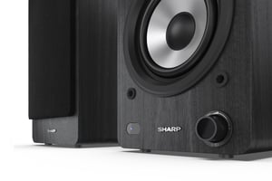 Sharp Bookshelf Speakers 2-drożny Czarny Przewodowy i Bezprzewodowy 60 W