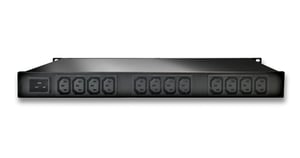 Güde 8045-1 strömfördelare (PDU) med 12 nätuttag, 1U, svart