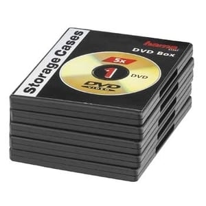 Hama DVD-fodral, 5-pack, svart, 1 skiva Svart