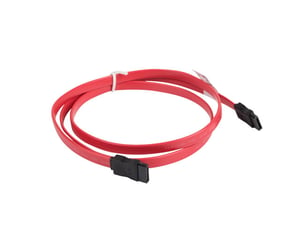 Lanberg CA-SASA-10CU-0100-R kabel SATA 1 m SATA 7-pin Czerwony