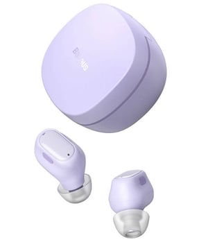 Baseus Bowie WM01 Kopfhörer, kabellos, In-Ear, Telefonate/Musik, USB Typ C, Bluetooth, violett