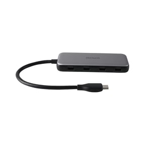 Deltaco USBC-HUB204 huby i koncentratory USB Type-C 5000 Mbit/s Szary