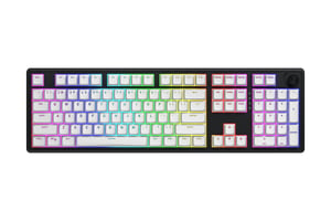 HATOR Skyfall Wireless 100 Gaming-tangentbord USB + RF Wireless + Bluetooth QWERTY US English Svart, Vit