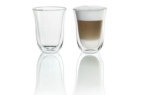 De’Longhi 5513214611 Coffee Glass, Clear, 2-Pack, 220 ml