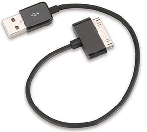 Ansmann 1700-0012 Phone Cable, Black, 0.2 m, USB-A to Apple 30-pin