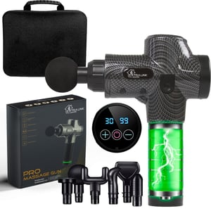 Extralink Massage Gun Pro 3800 RPM, 6 interchangeable attachments