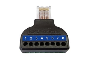 Wantec Splitter 2wIP für 4 Leitungen/nur 5627 verwendb. rozgałęziacz sieciowy Czarny