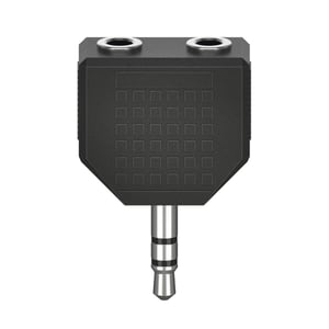 Hama 00205191 3.5mm to 2 x 3.5mm Cable Adapter, Black