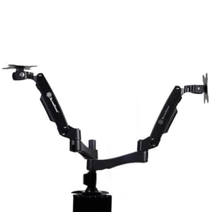 Silverstone SST-ARM22BC Monitor Arm / Stand, 61 cm (24"), Desk, Black