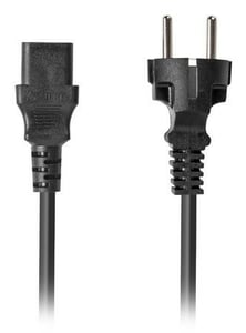 Lanberg CA-C13C-15CC-0018-BK strömkabel, svart, 1,8 m, C13-kontakt, CEE7/7-uttag