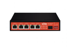 Wi-Tek WI-PS306GF-UPS V3 przełącznik sieciowy Nie zarządzany Gigabit Ethernet (10/100/1000) Obsługa PoE Czarny, Pomarańczowy