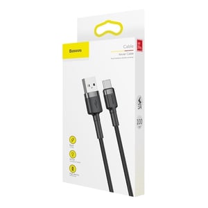 Baseus CATKLF-BG1 kabel USB 1 m USB A USB C Schwarz