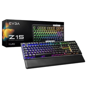 EVGA Z15 USB Gaming Keyboard, German Layout, Black