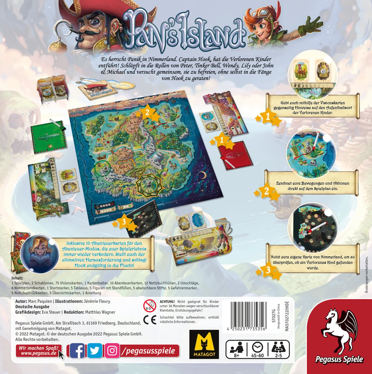Pegasus Pan's Island 60 min Gra planszowa Wiele gatunków