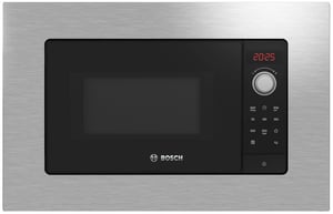 Bosch BFL623MS3 Mikrowelle Edelstahl Solo-Mikrowelle Einbaugerät 20 l 800 W