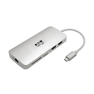 Tripp Lite U442-DOCK11-S USB 3.2 Gen 2 (3.1 Gen 2) Type-C Docking Station, Silver