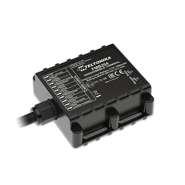 Teltonika FMB204 lokalizator GPS Samochód Czarny