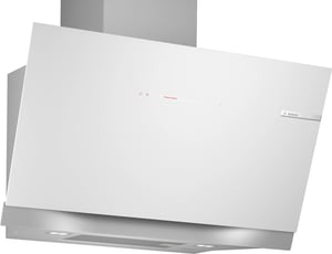 Bosch Serie 8 DWK91LT20 köksfläkt, väggmonterad, vit, 441 m³/h