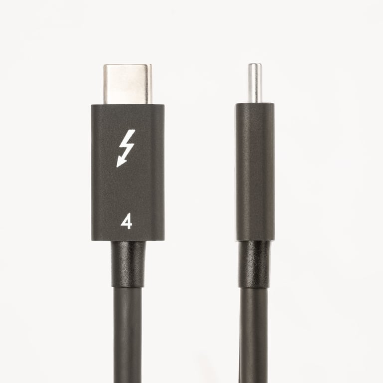StarTech TBLT4MM50CM kabel Thunderbolt 0,5 m 40 Gbit/s Czarny
