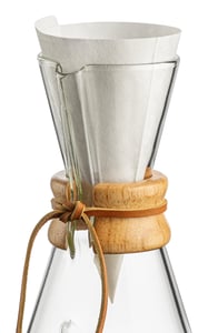 Chemex Bonded 100 st. Vit konformad engångsfilter för kaffe