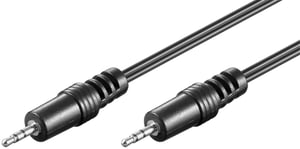 Goobay 50457 ljudkabel 1,5 m 2,5 mm svart