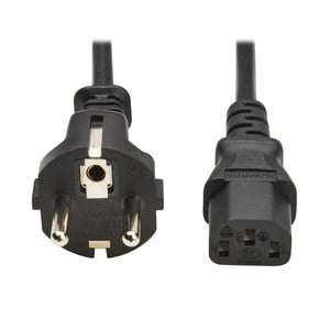 Eaton P054-02M-EU Netzkabel, schwarz, 2 m, CEE7/7, IEC C13