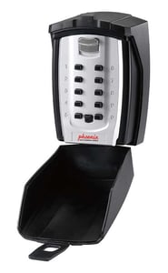Phoenix Safe Co. KS0003C Key Cabinet, Metal, Black, Silver